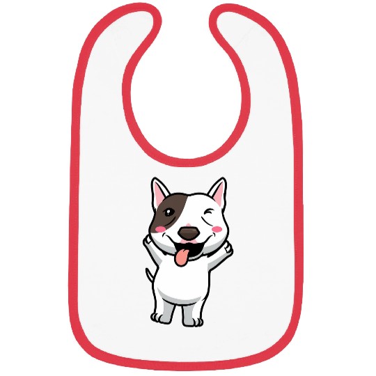 Miniature Bull Terrier Dog 1 Bibs