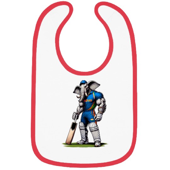 India Elephant Cricket Player Cricketer Bibs