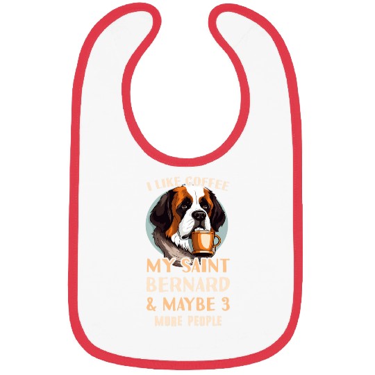 Saint Bernard Coffee Outfit Coffee Saint Bernard Bibs