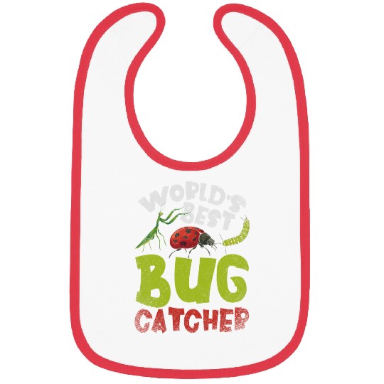 Worlds bests Bug Catcher Insect Collector Animal Funny Bug 21 Bibs