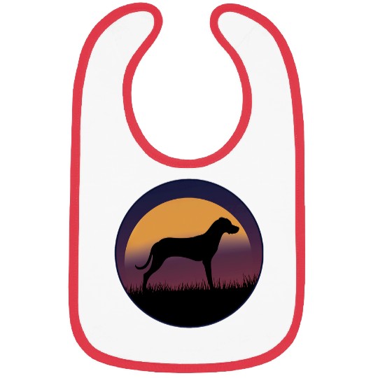 Rhodesian Ridgeback Dog Retro Bibs