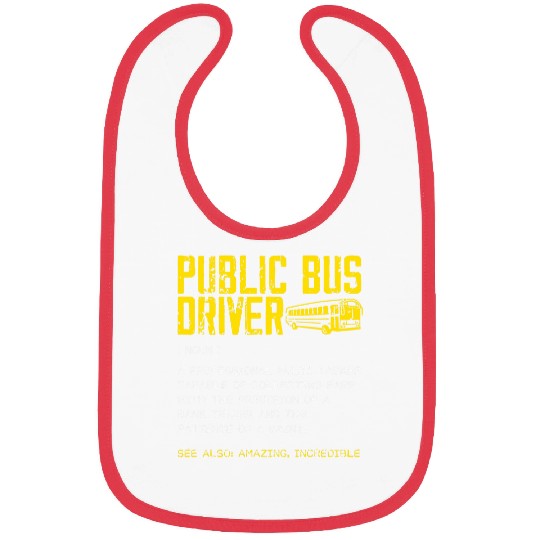 School Bus Driver Job Profession Transport Driving 6 Bibs