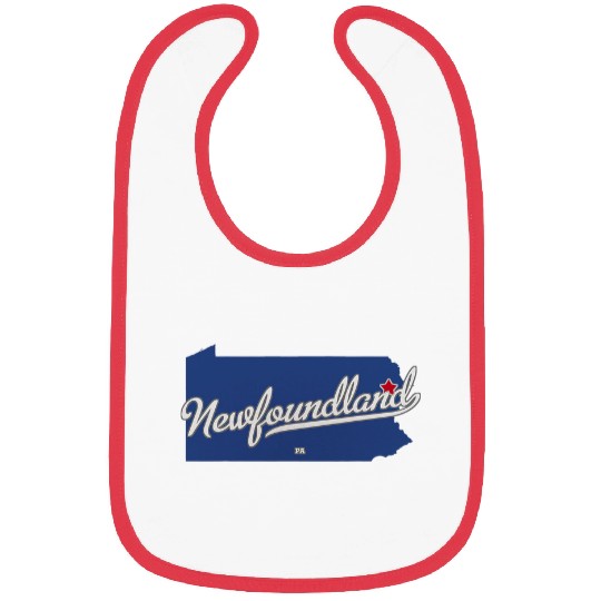 Newfoundland Pennsylvania PA Map Bibs