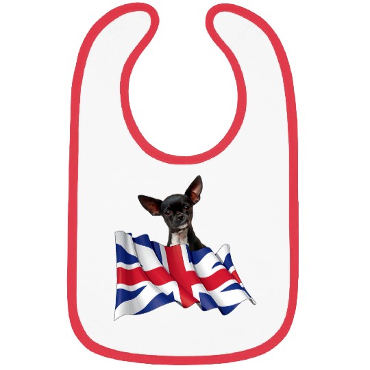 Union Jack Flag Dog Chihuahua Bibs