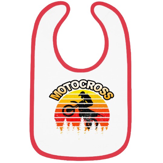 Retro Motocross Dirt Bike vintages Motorcycle Boys Men 26 Bibs