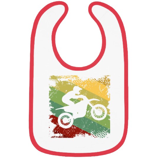 Retro Off Road Motorcycle Motocross Racing Gift Bibs