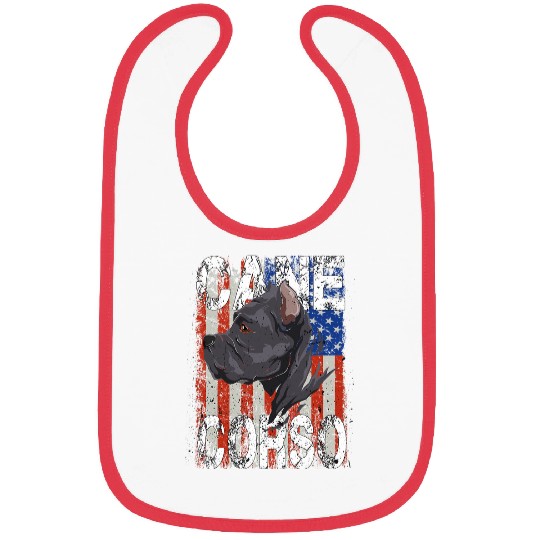 USA Cane Corso Amerika Bibs