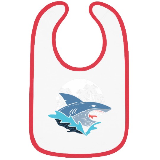 Shark Rage Face Aquatic Biologist Bibs