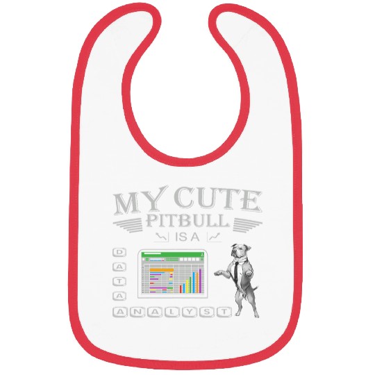 Pitbull Data Analyst Unleashing Insights with Canine Charm Bibs