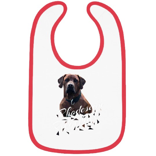 Rhodesian Ridgeback geometric drawing Bibs
