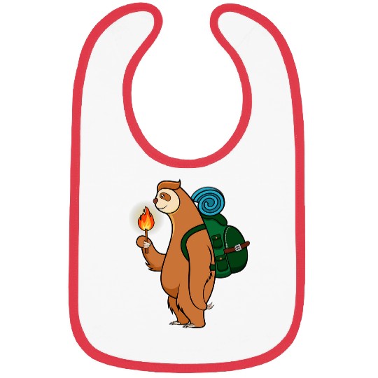 Sloth Camping Wildlife Hiking Mountains Bibs