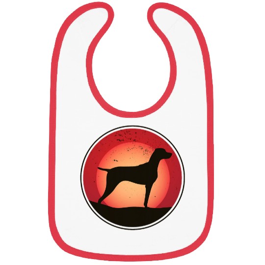Weimaraner Dog Retro 20 Bibs