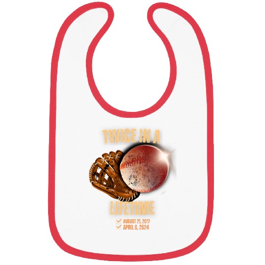 Solar Eclipse Twice in Lifetime 2024 Solar Eclipse baseball Bibs