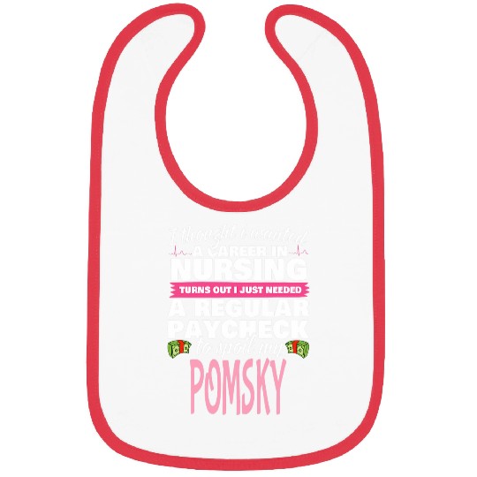 Pomsky nurses Dog Love Bibs