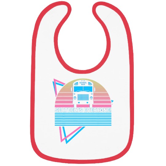 School Bus Driver School Bus Driving Seatbelts Everyone Bibs