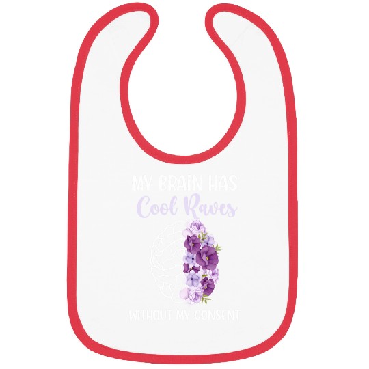 My Brain Epilepsy Awareness Epilepsy Warrior Bibs