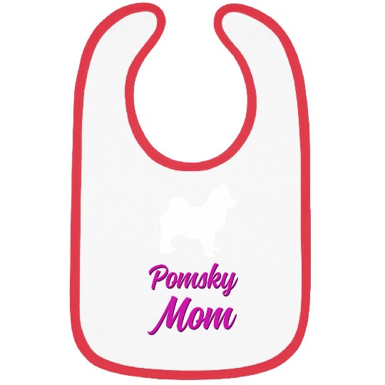 Pomsky Owner Dog Mom Apparel Bibs