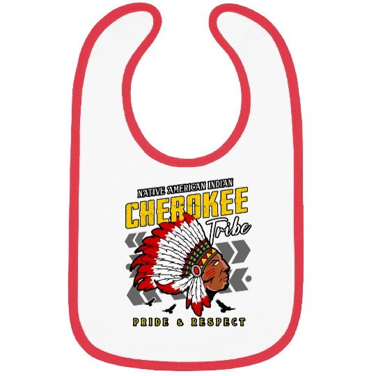 Native American Indian Cherokee Tribe Pride And Respect Bibs