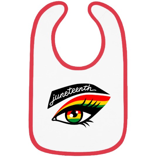 Juneteenth Eye Black African Pride 1865 Melanin Bibs