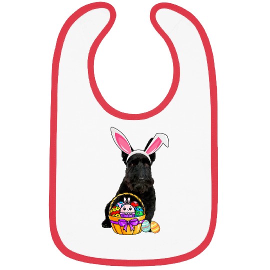 Dog Scottish Terrier Easter Egg Funny Scottish Terrier Easter Bibs