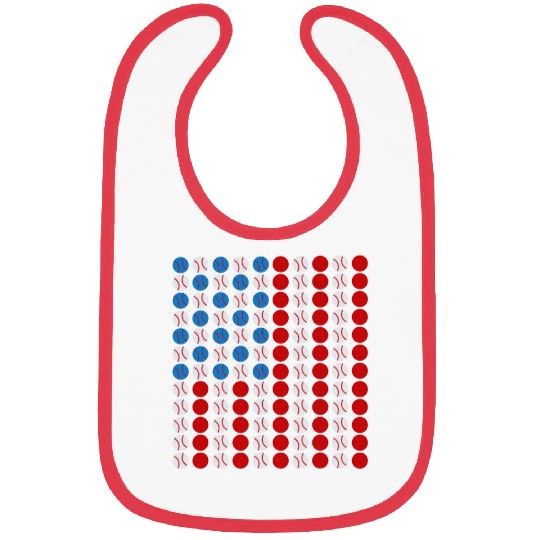 Baseball USA Flag American Flag 1 Bibs
