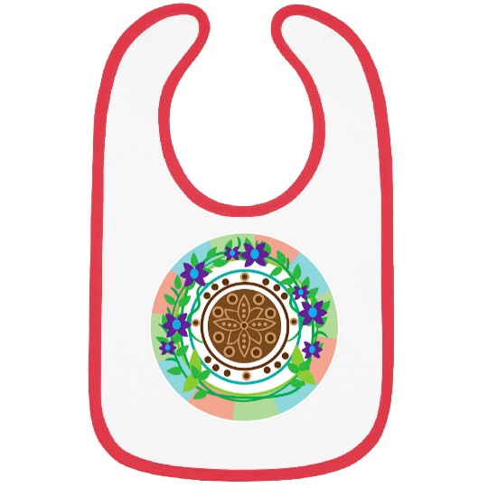 Stylish Creative Art Illustration Artwork Style Circle Bibs