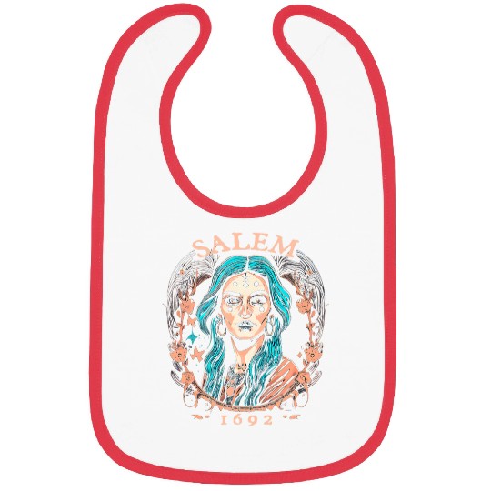 Salem 1692 Witch Witches Wizard Magician Bibs