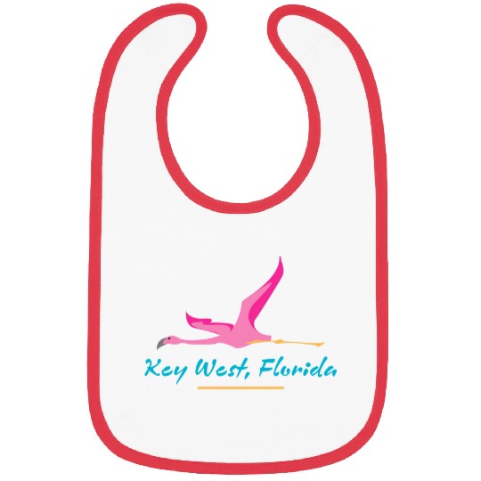 Key West Florida Art Deco Flamingo Design Bibs