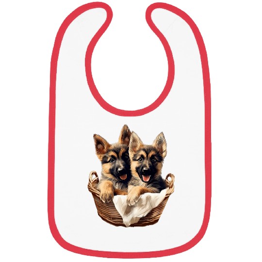 German Shepherd vintages Style 7 Bibs
