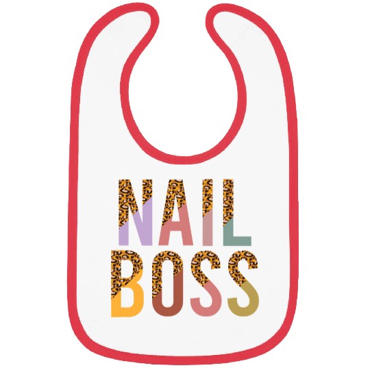 Nail Boss Leopard Print 1 Bibs