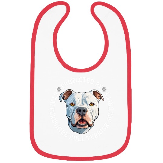 Protected by Staffordshire Bull Terrier Security Bibs
