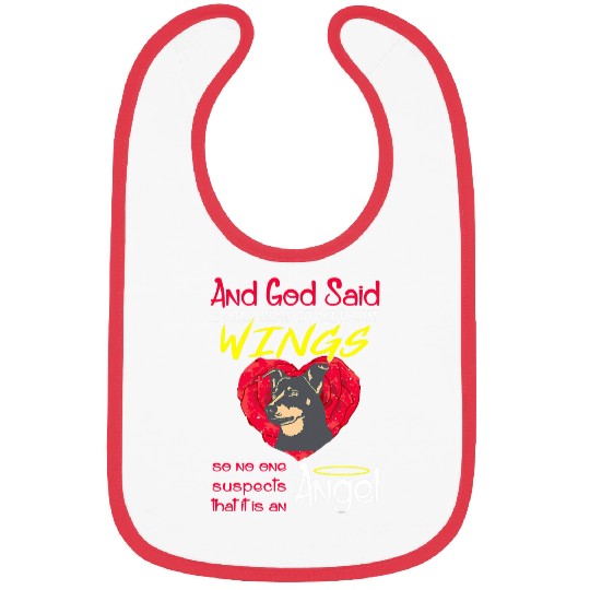 Lancashire Heeler Angel Without Wings Gift Bibs