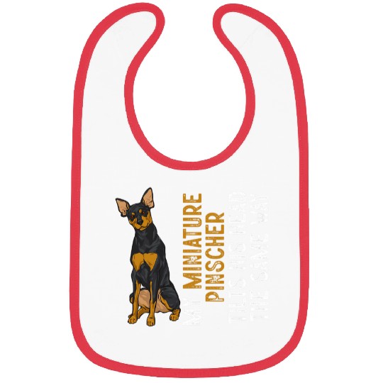 Miniature Pinscher Min Pin Dog 3 Bibs
