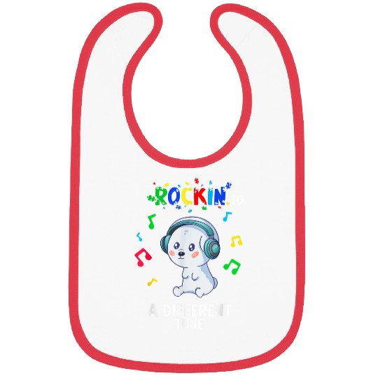 Rockin to a Different Tune Autism Warrior Bibs
