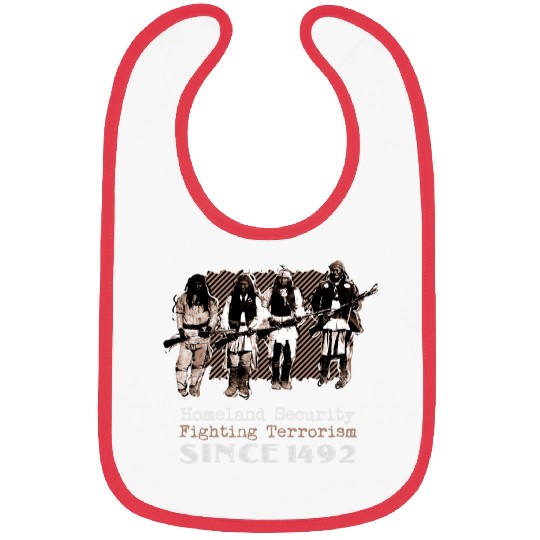 Native American Warriors Homeland Security 1492 Bibs