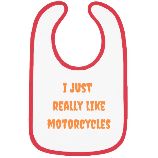Motorcycle Halloween Goth Spooky Fall Autumn Funny Bibs