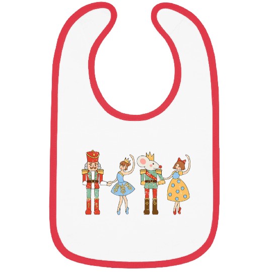vintages Ballet Sugar Plum Fairy Nutcracker Squad Christmas Bibs