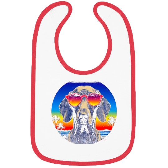 Weimaraner vintages Style Bibs