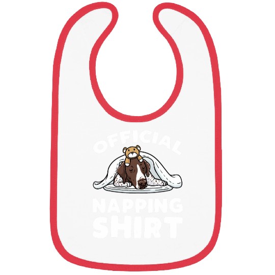 Sleeping German Shorthaired Pointer Dog 1 Bibs