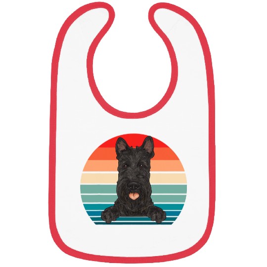 Scottish Terrier Retro vintages Scottie Dog Bibs