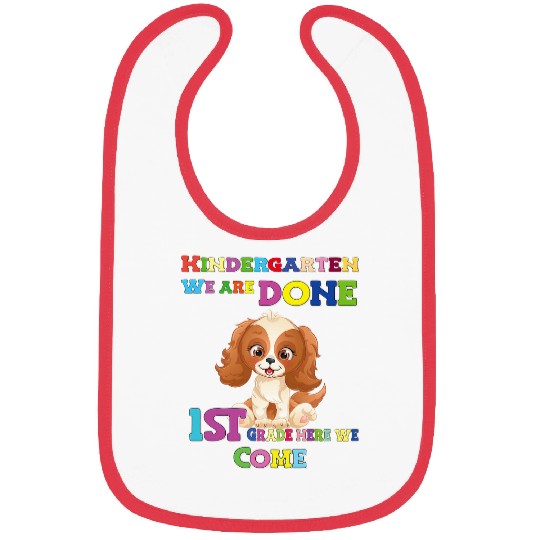 School Enrolment Cocker Spaniel Dog 2 Bibs