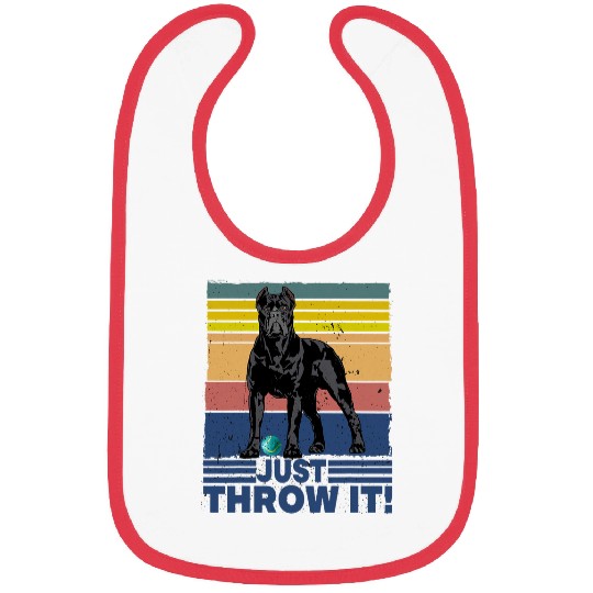 Just Throw It Cane Corso Bibs