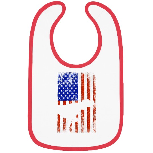 German Shorthaired Pointer Bird Hunting Dog America USA Flag Bibs