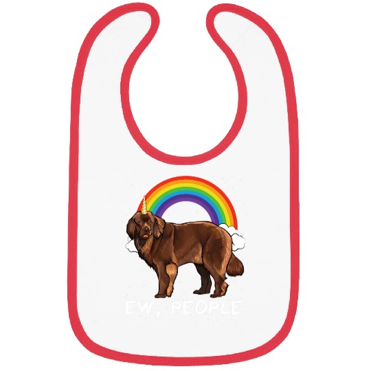 Rainbow Newfoundland Ew People Unicorns Dog Bibs