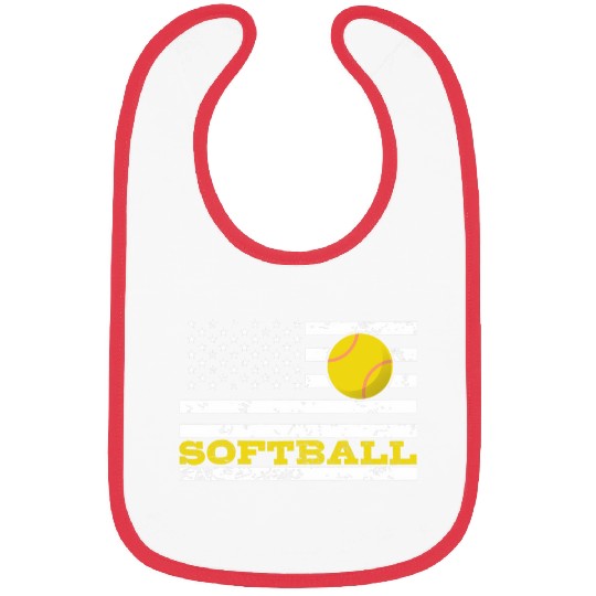 Patriotic Softball Team American Flag 3 Bibs
