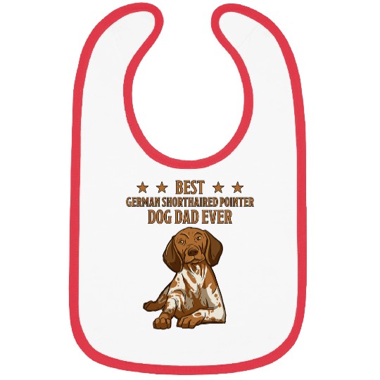 German Shorthaired Pointer Dad German Short Hair Bibs