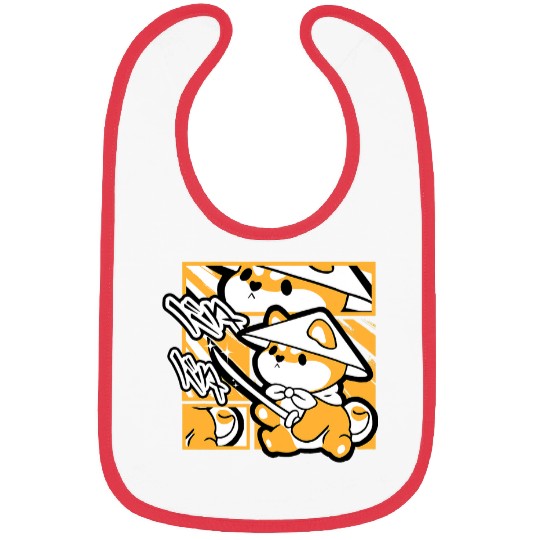 Dog Shiba Inu Funny Dog Muscle Training Text Mens Bibs