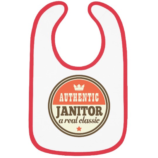 Mens Funny Janitor Vintage Bibs