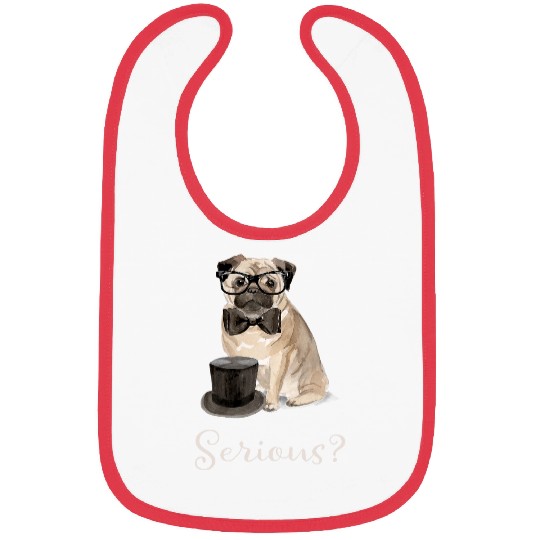 Serious Pug Bibs