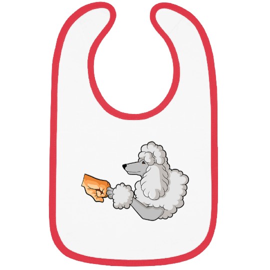 Poodle fist to human hand Bibs